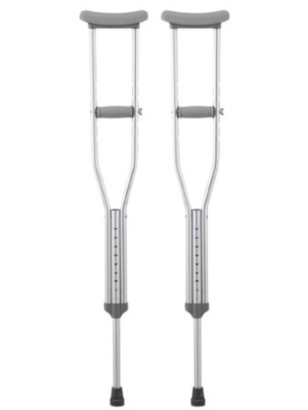 Medline Guardian Underarm Aluminum Crutches Adult 5' 2" To 5' 10" Wt 300lb